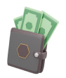 Wallet with Cash